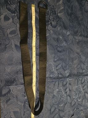 DKNY Black D-Ring Fabric Belt NEW NO TAG Versatile Length For Many Sizes